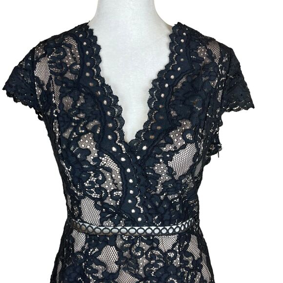Lulu’s To The Moon & Back Black Lace Mini Dress Size S - Picture 3 of 7